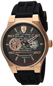 Ferrari scuderia leather mens watch 0830240. Ferrari Men S Speciale Multi Stainless Steel Quartz Watch With Silicone Strap Black 23 9 Model 0830458 Buy Online In Angola At Angola Desertcart Com Productid 65858152