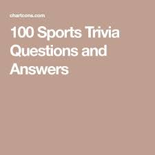 Moreover, the sports trivia questions are an important source of recalling old memories and sharpen your old sports knowledge. Pin On Sports