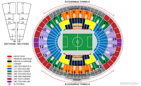 Rose Bowl Seating Chart With Rows