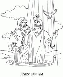 Jesus De Nazare Sendo Batizado Por Joao No Rio Jordao Marcos 1 9 Artesanatos Biblicos Desenhos Biblicos Para Colorir Desenhos Biblicos