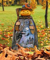 I show him in an old antique flour sifter, but you can put his stump body into anything. The Holiday Aisle Halloween Scarecrow Pumpkin Head Decor Wayfair
