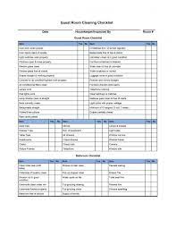 Daily Checklist Template Word Guest Room Cleaning Checklist Template Housekeeper Checklist Cleaning Checklist Template Clean Room Checklist