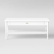 We built the beautiful turned leg coffee table you see below. Cambridge Turned Leg Coffee Table Ivory Threshold Target
