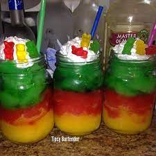 Jamaica Me Happy Yellow Layer Mango Daiquiri Mix Grey Goose Vodka Ice Blend Red Layer Strawberry Daiquiri Mix Grey Candy Drinks Yummy Drinks Frozen Drinks