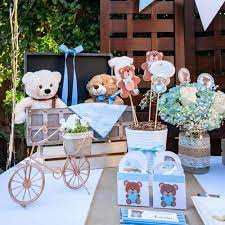 Teddy Bear Baby Shower Party Ideas Photo 1 Of 18 Baby Bear Baby Shower Bear Baby Shower Theme Teddy Bear Baby Shower