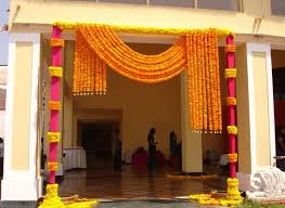 Marigold Entrance Deco Wedding Entrance Decor Wedding Stage Decorations Marriage Decoration