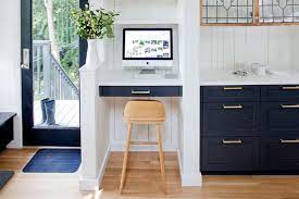 Build in alcove cupboards to show and conceal. 15 Small Office Nooks That Work Hard House Home