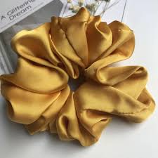 Comprar Acessorios Para O Cabelo Das Mulheres Oversized Scrunchies Big Rubber Hair Ties Elastic Hair Bands Girs Ponytail Holder Smooth Satin Scrunchie Women Hair Accessories