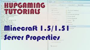 In this video i explain how to open and configure the server.properties file for your minecraft 1.14 server. Minecraft 1 5 1 5 2 Server Properties Tutorial Guide Hd Youtube