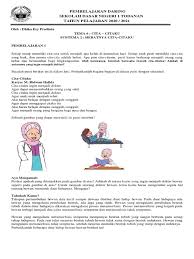 Siswa kelas iv sdn 6 yehembang, jembrana, bali. Tema 6 Subtema 2