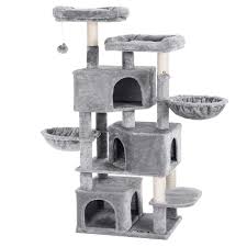 One thing you should know about large cats is that they have very strong hunting instincts for small prey. Feandrea Large Cat Tree With 3 Cat Caves 164 Cm Cat Tower Light Grey Pct98w Buy Online In Faroe Islands At Faroe Desertcart Com Productid 159751160