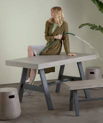 Maybe you would like to learn more about one of these? Edson Garden Dining Table Cement And Metal Made Com