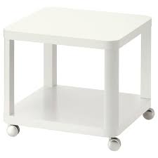 2 items found from ebay international sellers. Tingby White Side Table On Castors 50x50 Cm Ikea