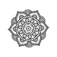 Mandala Flower With Floral Details Flower Mandala Mandala Vector Village Drawing