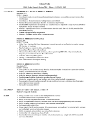 What you will gain from this post? Medical Representative Resume Samples Velvet Jobs