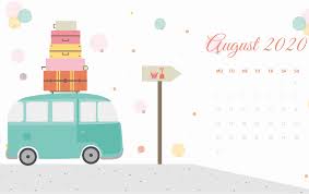 August 2020 Cute Calendar Wallpaper Desktop Wallpaper Summer Desktop Wallpaper Calendar Wallpaper