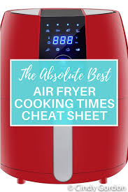 Check spelling or type a new query. Air Fryer Cooking Times Downloadable Air Fryer Cheat Sheet Air Fryer Eats