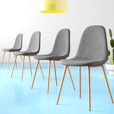 Macleod Strong Metal Legs Upholstered Stacking Side Chair In Gray Upholstered Dining Chairs Upholstered Side Chair Dining Chairs