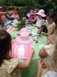 Tea Party Fan Making Hat Decorating Childrens Tea Party Toddler Tea Party Girls Tea Party Birthday