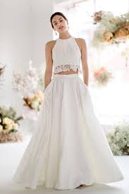 Top And Skirt With Pockets Original Wedding Dresses Crop Top Wedding Dress Bridal Fashion Id Crop Top Wedding Dress Top Wedding Dresses Wedding Dresses