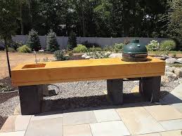 Outdoor kitchen with concrete countertop. 22 Ways To Create The Outdoor Kitchen Of Your Dreams Hometalk