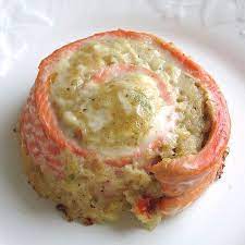 Place the salmon on an aluminum foil covered baking sheet. Crab Stuffed Salmon Pinwheels Recipe