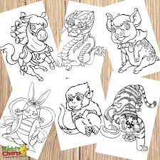 Each year is named after one of the original 12 animals : 12 Zodiac Animal Colouring Pages Kiddycharts Colouring
