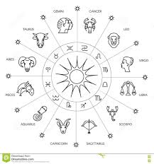 Illustration About Zodiacal Circle With Astrology Signs Vector Design Element Isolated On Background Z Zodiac Circle Zodiac Scorpio Art Zodiac Signs Aquarius