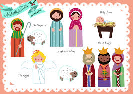 Design Dazzle Free Paper Doll Printables The Nativity Santa S Helpers And More Preschool Christmas Paper Dolls Christmas Activities
