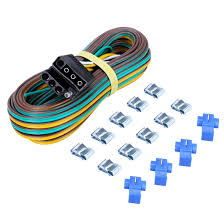 Our trailer wiring diagram is a colour coded guide designed to help you wire your trailer plug or socket. Czc Auto Trailer Wiring Harness Kit 4 Way Wishbone Style Y Style 18awg Pure Copper Core