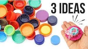 Imagenes de tapitas para recortar. 3 Ideas De Reciclaje Con Tapas De Botella De Plastico Youtube