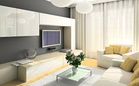 Tv Layar Datar Putih Kamar Sofa Televisi Desain Interior Kursi Lemari Wallpaper Hd Wallpaperbetter