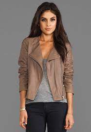 Momma Loves Leather Jackets That Aren T Black Red Soled Momma Faux Leather Bomber Jacket Taupe Leather Jacket Lamb Leather Jacket