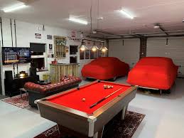 A garage conversion is ideal for a home gym that leads off a hallway or kitchen; Garage Conversion Ideas Man Cave Regal Paints