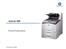 Please scroll down to find a latest utilities and drivers for your konica minolta bizhub 40p driver. Bizhub 40p Product Presentation 2 Bizhub 40p Designed For Productivity The Bizhub 40p Combines High Black White Productivity With A Compact Construction Ppt Download