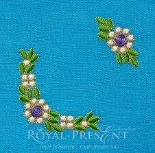 Check spelling or type a new query. Tiny Floral Corners Machine Embroidery Designs