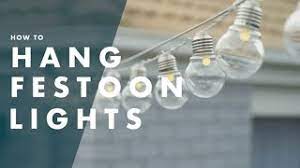 One problem with garden lighting is how to make it look good in daylight. How To Hang Festoon Lights Youtube