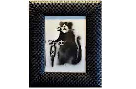 Das graffiti zeigt ein kleines mädchen, das vor einem frisch gepflanzten setzling hockt. Banksy In Bietigheim Bissingen Banksy Werke Stehen Zum Verkauf Kultur Stuttgarter Zeitung