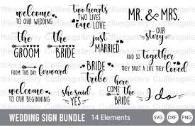 Download Wedding Sign Bundle Graphic By Cutfilesgallery Creative Fabrica