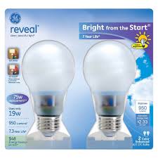 Upc 043168842457 Ge Reveal 75 Watt All Glass Cfl Light Bulb 2 Pack Upcitemdb Com