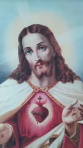 Jesus Christ Sacred Heart Of Jesus Wood Framed Canvas Print, Perfect  Christian Gift