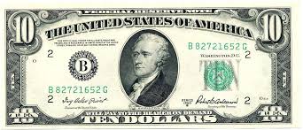 Fr 2012 B Ten Dollar Federal Reserve Note Series 1950b Choice Uncirculated Thousand Dollar Bill Federal Reserve Note 10 Dollar Bill