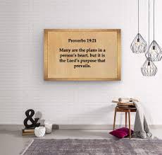 Proverbs 19 21 - Scripture on the Walls