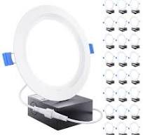Sunco 24 Pack 6 Inch LED Recessed Light, Ceiling Canless Recessed Lights,  Baffle Trim, 850 LM, 14W, 6000K Daylight Deluxe, Dimmable with Junction Box