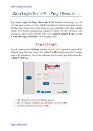 Log in vle frog melalui yes youtube. Pdf Cara Login Yes Id Vle Frog 1bestarinet Kpm Hootoh Tudia Academia Edu
