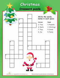 Easy Christmas Crossword Puzzle Worksheet Education Com Christmas Crossword Puzzles Christmas Crossword Christmas Worksheets