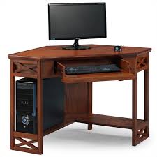 If placing a computer desk. Leick Furniture Corner Computer Desk In Oak 82431