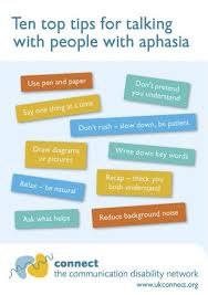 10 Tips For Aphasia Clients Aphasia Therapy Aphasia Speech And Language