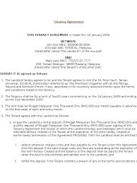 Dated the 19th day of november 2007. Tenancy Agreement Leasehold Estate Landlord