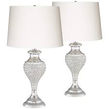 Glitz And Glam Polished Chrome Urn Table Lamps Set Of 2 35a20 Lamps Plus Glam Table Lamps Glam Lamps Glam Table